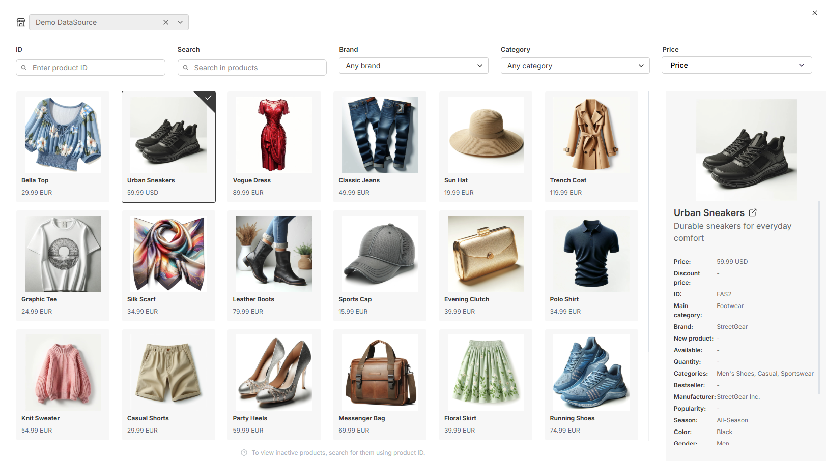 Integrations & Product Catalogue